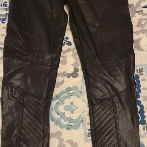 SPANX faux leather moto leggings